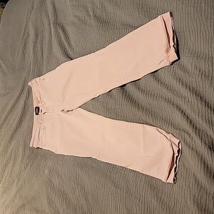NYDJ pink Marilyn straight jeans with cuff
